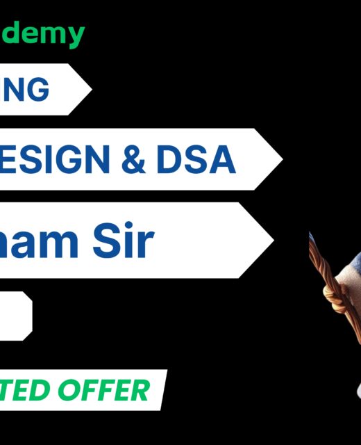 Free System Design and Data Structures & Algorithms (DSA) training with internship opportunities by Groot Academy. Learn scalability, ace interviews, and gain practical experience through online and offline classes.